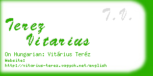 terez vitarius business card